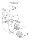 FREEZER LINER Diagram and Parts List for GD22SFXHS01  Whirlpool Refrigerator