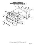 FREEZER DOOR Diagram and Parts List for ET18NKXYN00  Whirlpool Refrigerator