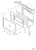 DOOR, LIT/OPTIONAL Diagram and Parts List for TGS325EW0  Estate Range