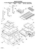 SHELF PARTS Diagram and Parts List for GR9SHKXKT03  Whirlpool Refrigerator
