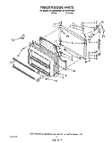 FREEZER DOOR Diagram and Parts List for ET22DKXWW01  Whirlpool Refrigerator