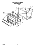 FREEZER DOOR Diagram and Parts List for ET18RKXYN00  Whirlpool Refrigerator