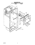 LINER Diagram and Parts List for ET20RKXYW10  Whirlpool Refrigerator