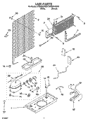 UNIT PARTS Diagram and Parts List for ET8GTKXKQ01  Whirlpool Refrigerator