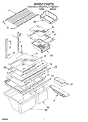 SHELF, OPTIONAL Diagram and Parts List for ET18GMXHT01  Whirlpool Refrigerator