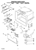 FREEZER LINER PARTS Diagram and Parts List for GB2SHDXPT01  Whirlpool Refrigerator