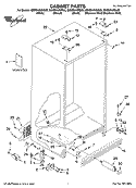 CABINET PARTS Diagram and Parts List for GD5SHAXNL03  Whirlpool Refrigerator