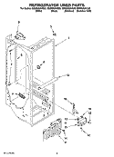 REFRIGERATOR LINER PARTS Diagram and Parts List for GS6NVEXVS00  Whirlpool Refrigerator