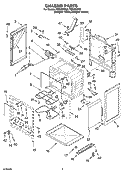 CHASSIS PARTS Diagram and Parts List for TES355MT2  Estate Range