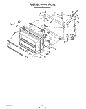 FREEZER DOOR Diagram and Parts List for ET20DKXVM03  Whirlpool Refrigerator