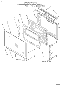 DOOR, LIT/OPTIONAL Diagram and Parts List for  Roper Range
