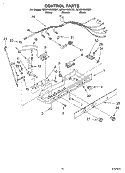 CONTROL Diagram and Parts List for GD5NHGXKT01  Whirlpool Refrigerator