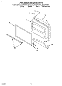 FREEZER DOOR, OPTIONAL Diagram and Parts List for GT22DCXJB01  Whirlpool Refrigerator