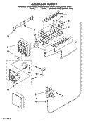 ICEMAKER PARTS Diagram and Parts List for GR9FHTXVQ00  Whirlpool Refrigerator