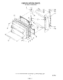 FREEZER DOOR Diagram and Parts List for ET18AKXSW05  Whirlpool Refrigerator