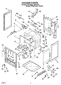 CHASSIS PARTS Diagram and Parts List for TES355MQ1  Estate Range