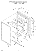 REFRIGERATOR DOOR Diagram and Parts List for ET21DKXDN04  Whirlpool Refrigerator