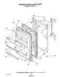 REFRIGERATOR DOOR Diagram and Parts List for ET18HMXTN01  Whirlpool Refrigerator