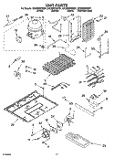 UNIT PARTS Diagram and Parts List for GC3SHEXNT01  Whirlpool Refrigerator