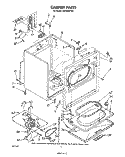 SECTION Diagram and Parts List for  Whirlpool Dryer
