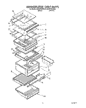 REFRIGERATOR SHELF Diagram and Parts List for ED25PWXXN00  Whirlpool Refrigerator