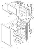 DOOR Diagram and Parts List for ET20GMXFW00  Whirlpool Refrigerator