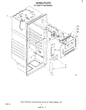 LINER Diagram and Parts List for ET18SCXMWR0  Whirlpool Refrigerator