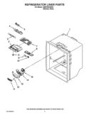REFRIGERATOR LINER PARTS Diagram and Parts List for GB9FHDXWS05  Whirlpool Refrigerator