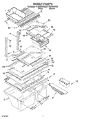 SHELF, OPTIONAL Diagram and Parts List for ET8NHMXKT00  Whirlpool Refrigerator