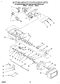 MOTOR AND ICE CONTAINER Diagram and Parts List for ET25DQLDB00  Whirlpool Refrigerator