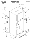 CABINET PARTS Diagram and Parts List for ET1MTEXMQ03  Whirlpool Refrigerator