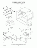 FREEZER LINER PARTS Diagram and Parts List for GB2SHDXTB03  Whirlpool Refrigerator