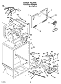LINER PARTS Diagram and Parts List for GT2SHMXMS01  Whirlpool Refrigerator