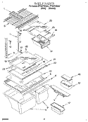 SHELF, LIT/OPTIONAL Diagram and Parts List for ET18HPXDN01  Whirlpool Refrigerator
