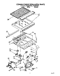 COMPARTMENT SEPARATOR Diagram and Parts List for ET25RKXYN01  Whirlpool Refrigerator