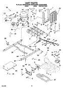 UNIT PARTS Diagram and Parts List for GS2SHAXSS00  Whirlpool Refrigerator