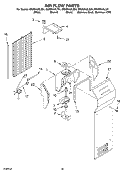 AIR FLOW, OPTIONAL Diagram and Parts List for GS2SHAXLQ01  Whirlpool Refrigerator