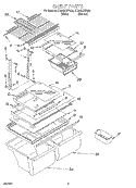 SHELF, LIT/OPTIONAL Diagram and Parts List for ET20GKXFN00  Whirlpool Refrigerator