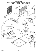 UNIT PARTS Diagram and Parts List for GR2FHMXPQ01  Whirlpool Refrigerator