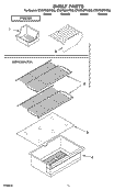SHELF PARTS, OPTIONAL PARTS Diagram and Parts List for ET6WSMXKT02  Whirlpool Refrigerator