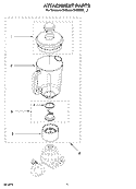 ATTACHMENT PARTS Diagram and Parts List for  KitchenAid Blender