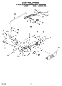 CONTROL PARTS Diagram and Parts List for GS2SHAXSS00  Whirlpool Refrigerator