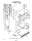 CABINET Diagram and Parts List for ET22DKXWW01  Whirlpool Refrigerator