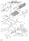 UNIT Diagram and Parts List for ET22DKXDW00  Whirlpool Refrigerator