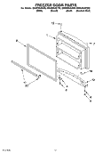 FREEZER DOOR, OPTIONAL Diagram and Parts List for GR2SHKXKS00  Whirlpool Refrigerator
