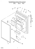 REFRIGERATOR DOOR Diagram and Parts List for GT22DKXJW01  Whirlpool Refrigerator