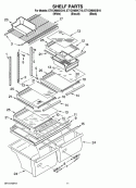 SHELF PARTS, OPTIONAL PARTS Diagram and Parts List for ET1CHMXKT10  Whirlpool Refrigerator