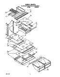 SHELF Diagram and Parts List for ET20GKXZW01  Whirlpool Refrigerator