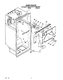 LINER Diagram and Parts List for ET20PKXXW01  Whirlpool Refrigerator