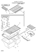 SHELF, LIT/OPTIONAL Diagram and Parts List for ET18NKXFW00  Whirlpool Refrigerator